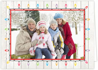 Holiday Photo Mount Cards by Take Note Designs - Holiday Lights Border