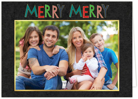Holiday Photo Mount Cards by Three Bees - Merry Merry