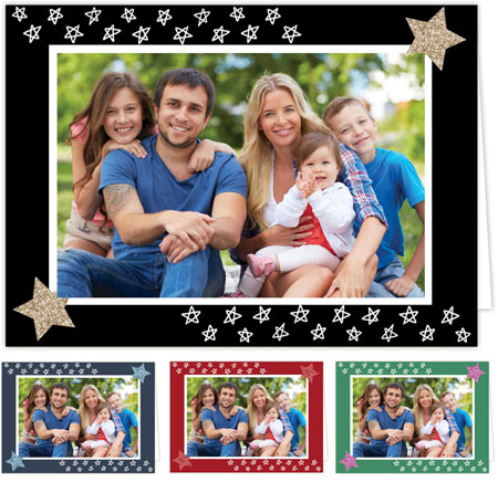 Holiday Photo Mount Cards by Three Bees - Starry Night