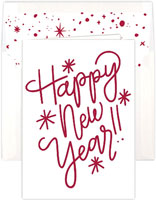 Holiday Greeting Cards by Three Bees - Create-Your-Own Calligraphy New Year Wishes