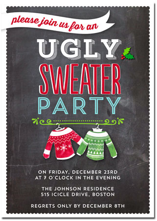 Holiday Invitations by Tumbalina (Ugly Sweater Party) Holiday Invitations by Tumbalina (Ugly Sweater Party)
