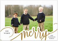 Digital Holiday Photo Cards by Tumbalina - So Very Merry Foil