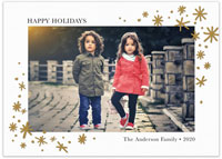 Digital Holiday Photo Cards by Tumbalina - Bright Holiday Stars White
