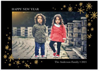 Digital Holiday Photo Cards by Tumbalina - Bright Holiday Stars Black