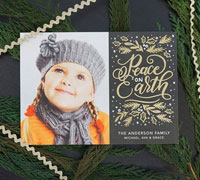 Digital Holiday Photo Cards by Tumbalina - Shining Peace on Earth