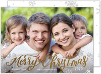 Digital Holiday Photo Cards by Tumbalina - Merry Christmas Snowflakes