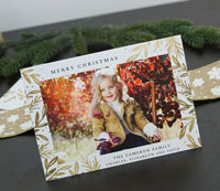 Digital Holiday Photo Cards by Tumbalina - Christmas Foliage
