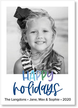 Digital Holiday Cards by iDesign - Happy Holiday Blues