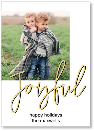 Digital Holiday Cards by iDesign - Joyful Glitter