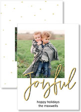 Digital Holiday Cards by iDesign - Joyful Glitter