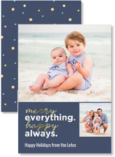 Digital Holiday Cards by iDesign - Merry Everything Happy Always