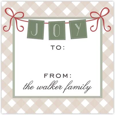 Holiday Enclosure Cards by HollyDays (Gingham Joy)