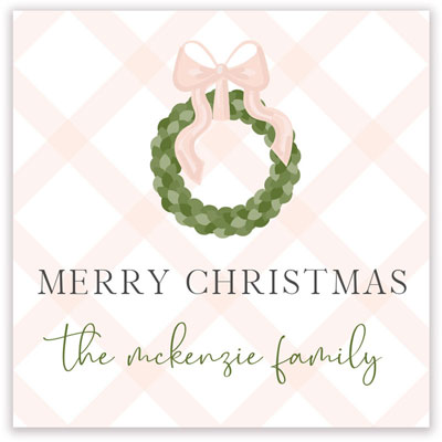 Holiday Enclosure Cards by HollyDays (Lattice Wreath)