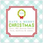 Holiday Enclosure Cards by HollyDays (Gingham Christmas)