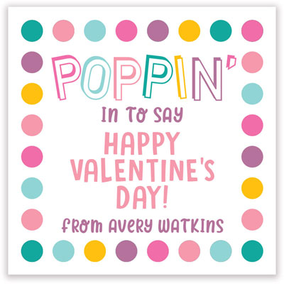 Valentine's Day Exchange Cards by Hollydays (Poppin' Pastel)