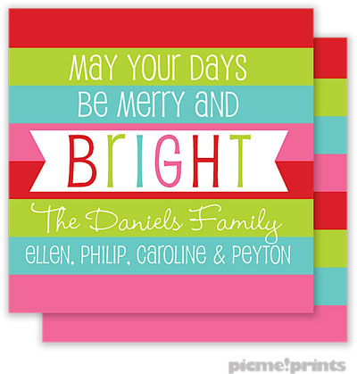 Holiday Gift Enclosure Cards by PicMe Prints - Merry And Bright Square (Flat) Holiday Gift Enclosure Cards by PicMe Prints - Merry And Bright Square (Flat)