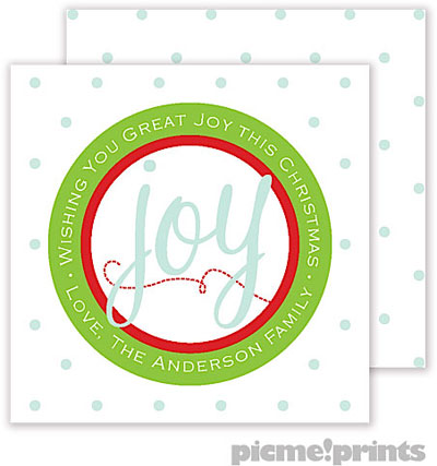Holiday Gift Enclosure Cards by PicMe Prints - Great Joy Square (Flat) Holiday Gift Enclosure Cards by PicMe Prints - Great Joy Square (Flat)