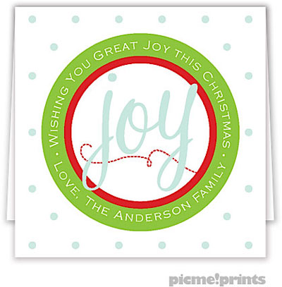 Holiday Gift Enclosure Cards by PicMe Prints - Great Joy Square (Folded) Holiday Gift Enclosure Cards by PicMe Prints - Great Joy Square (Folded)