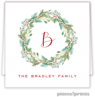 Holiday Gift Enclosure Cards by PicMe Prints - Welcoming Wreath (Folded) Holiday Gift Enclosure Cards by PicMe Prints - Welcoming Wreath (Folded)