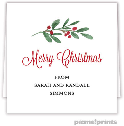Holiday Gift Enclosure Cards by PicMe Prints - Prosperity (Folded) Holiday Gift Enclosure Cards by PicMe Prints - Prosperity (Folded)