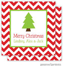 Holiday Gift Enclosure Cards by PicMe Prints - Christmas Tree Square (Flat)