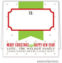 Holiday Gift Enclosure Cards by PicMe Prints - Ribbon & Dots Square (Folded)