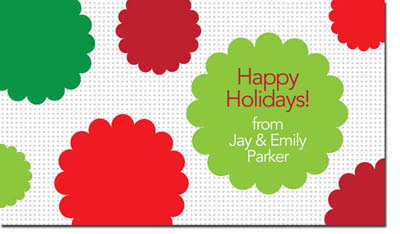 Spark & Spark Holiday Calling Cards - Christmas Stamps