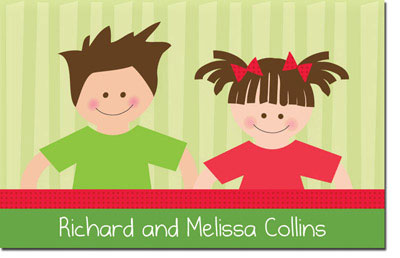 Spark & Spark Children's Personalized Holiday Calling Cards - Little Smiley Siblings Spark & Spark Children's Personalized Holiday Calling Cards - Little Smiley Siblings