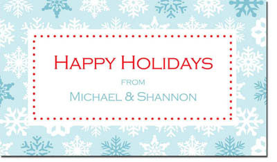 Spark & Spark Holiday Calling Cards - Full Of Snowflakes