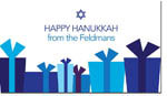 Spark & Spark Hanukkah Calling Cards - Gift Boxes In Blue
