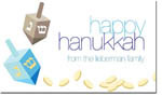 Spark & Spark Hanukkah Calling Cards - A Couple Of Dreidels