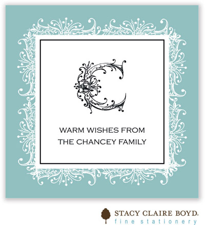 SCB CC 10 - Holiday Calling Cards by Stacy Claire Boyd - (Snowdrift - Aqua - Flat) SCB CC 10 - Holiday Calling Cards by Stacy Claire Boyd - (Snowdrift - Aqua - Flat)