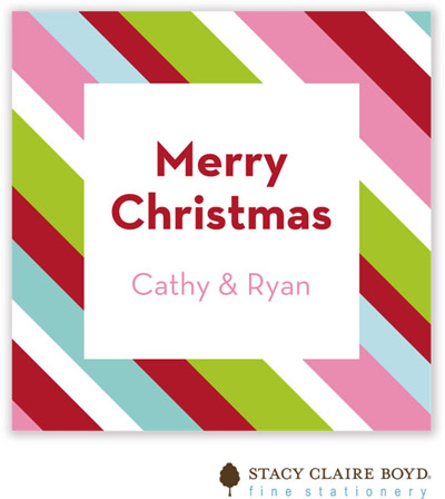 SCB CC 10 - Holiday Calling Cards by Stacy Claire Boyd - (Preppy Stripe - Holiday - Flat) SCB CC 10 - Holiday Calling Cards by Stacy Claire Boyd - (Preppy Stripe - Holiday - Flat)