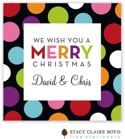 SCB CC 10 - Holiday Calling Cards by Stacy Claire Boyd - (Holiday Cheer - Flat)