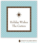 Stacy Claire Boyd - Holiday Calling Cards (Jolly Holiday - Blue - Folded)