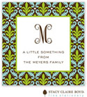 Stacy Claire Boyd - Holiday Calling Cards (Fleur de Lovely - Green - Flat)