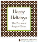 SCB CC 10 - Holiday Calling Cards by Stacy Claire Boyd - (Gingerbread Lane - Brown - Flat)