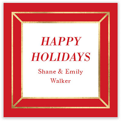 Holiday Gift Enclosure Cards by Stacy Claire Boyd (Geometric Frame)
