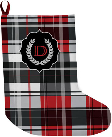 Lavender Belle Stocking (Bold Red Plaid) Lavender Belle Stocking (Bold Red Plaid)