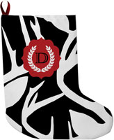 Lavender Belle Stocking (Abstract Deer-Black)