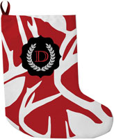 Lavender Belle Stocking (Abstract Deer-Red)