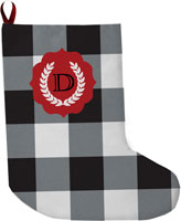 Lavender Belle Stocking (Buffalo Plaid)