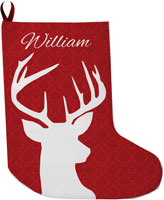 Lavender Belle Stocking (Deer Damask)