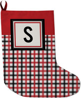 Lavender Belle Stocking (Merry And Bright Plaid)