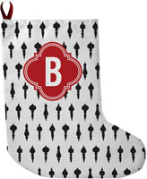 Lavender Belle Stocking (Ornaments Black and White)