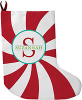 Lavender Belle Stocking (Peppermint Red)
