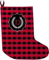 Lavender Belle Stocking (Buffalo Plaid Red and Black)