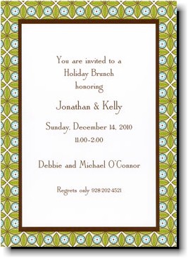 Holiday Invitations by Boatman Geller - Tile Green And Blue