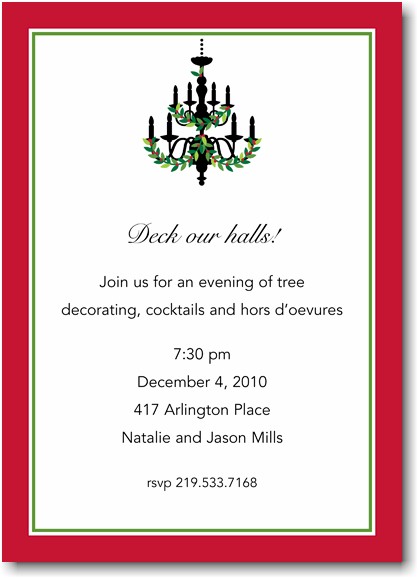 Holiday Invitations by Boatman Geller - Holiday Chandelier
