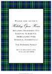 Holiday Invitations by Boatman Geller - Black Watch Plaid